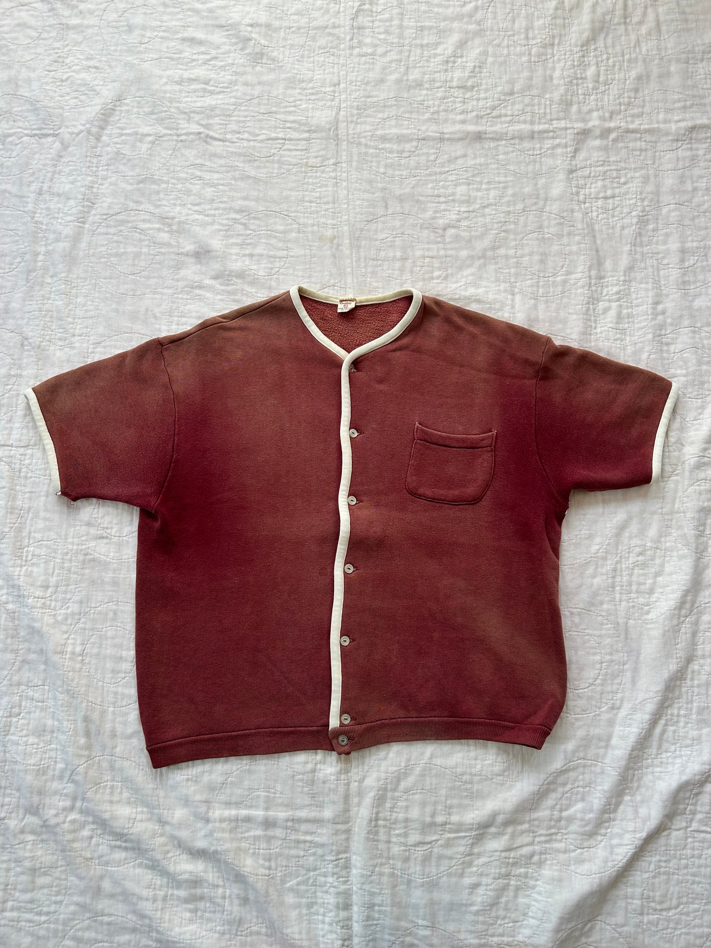 1950's Sun Faded Sweat Cardigan