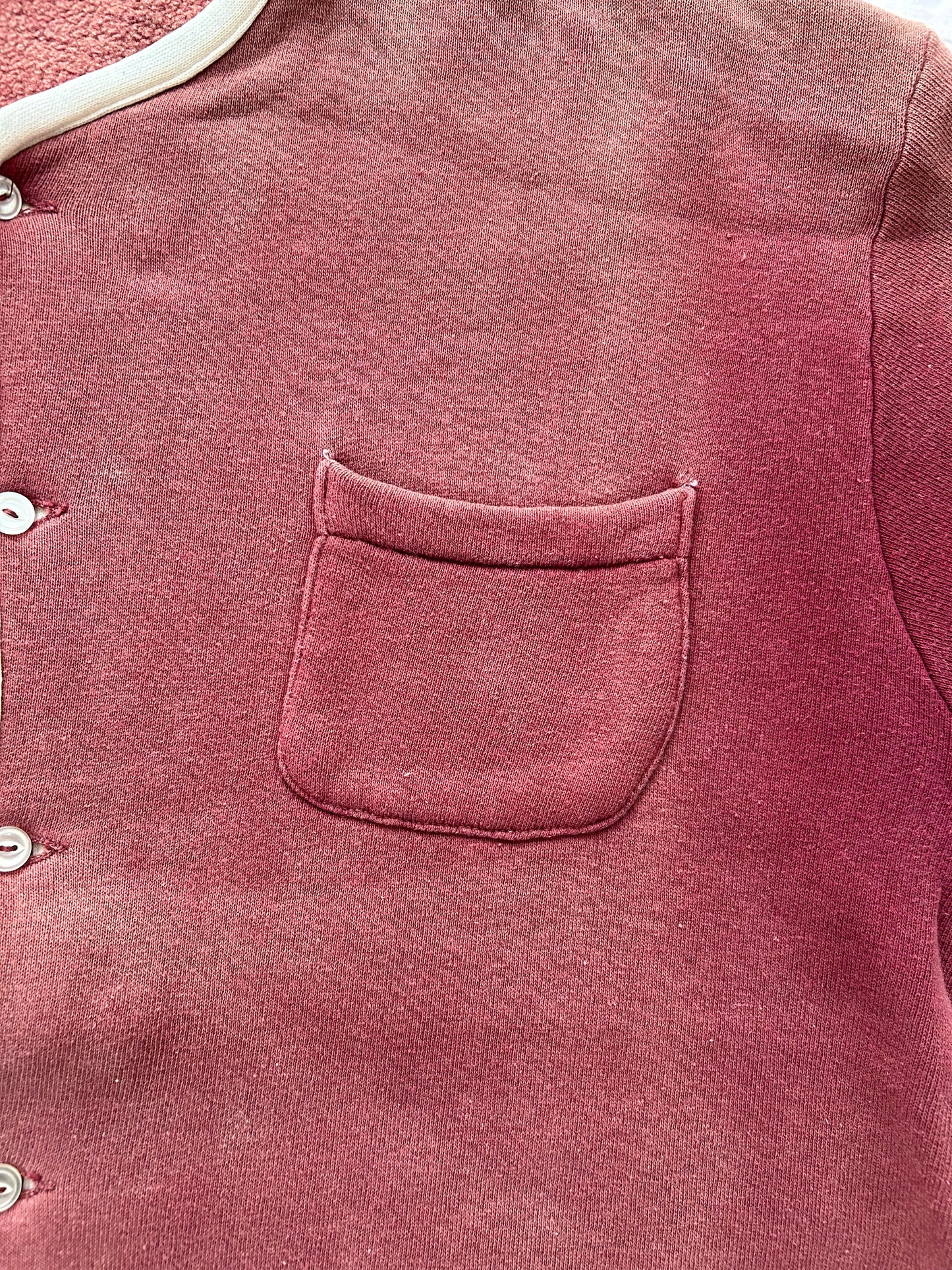 1950's Sun Faded Sweat Cardigan