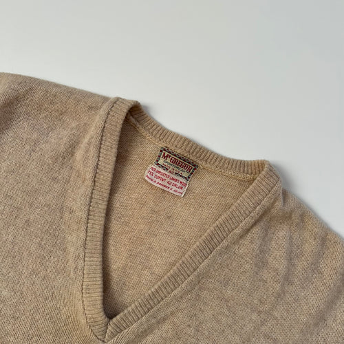 1950's McGREGOR Oatmeal V-Neck Knit