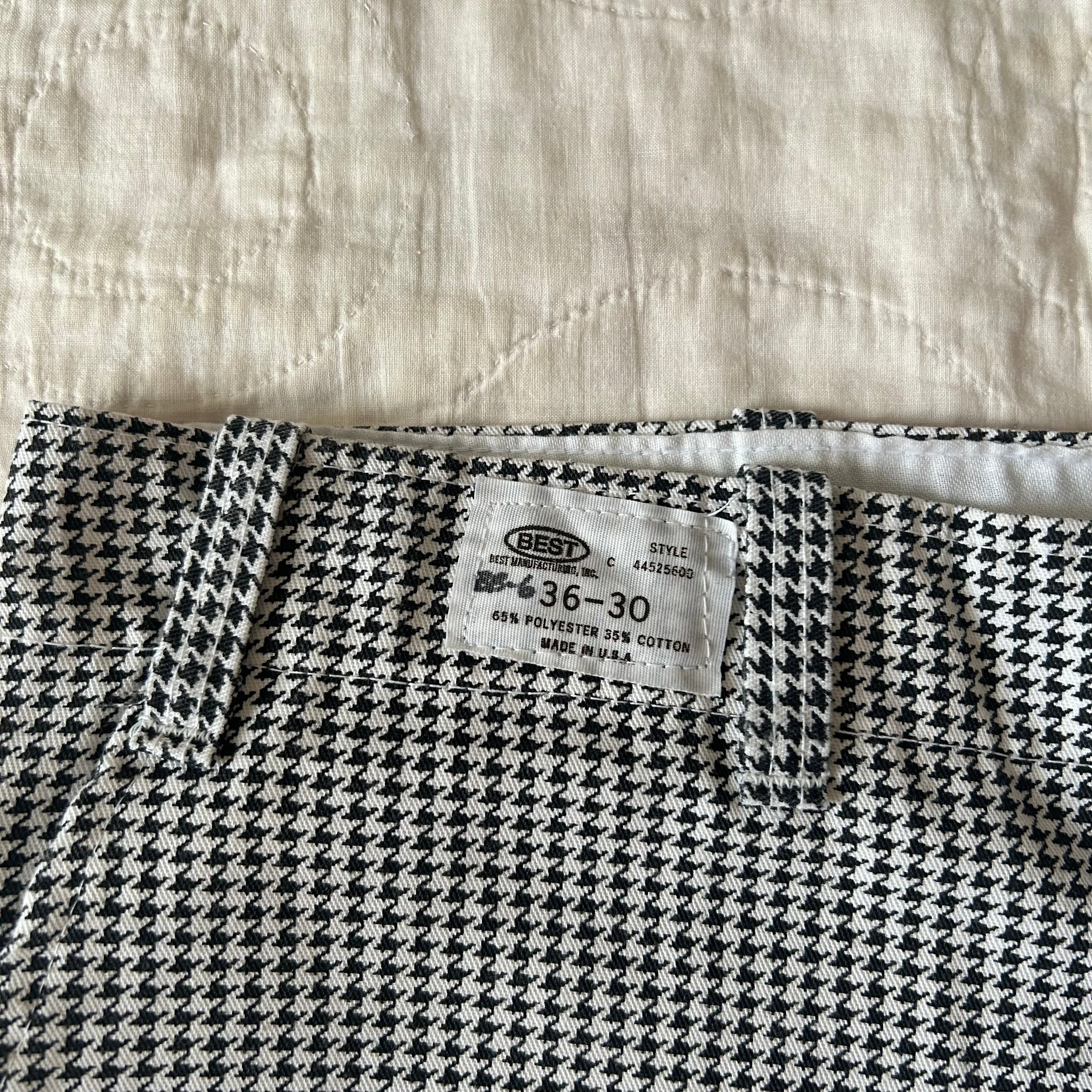 1970's houndstooth trousers