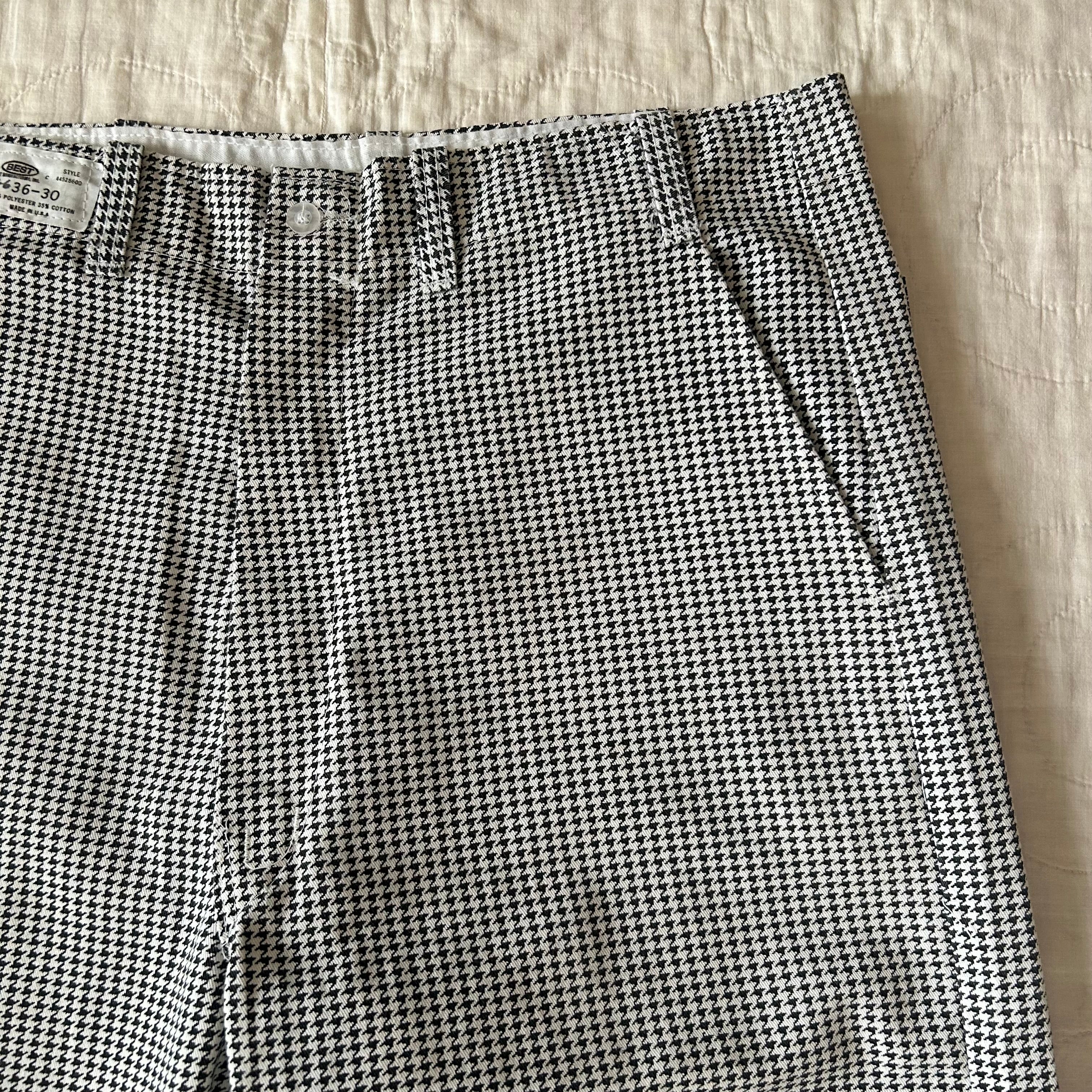 1970's houndstooth trousers