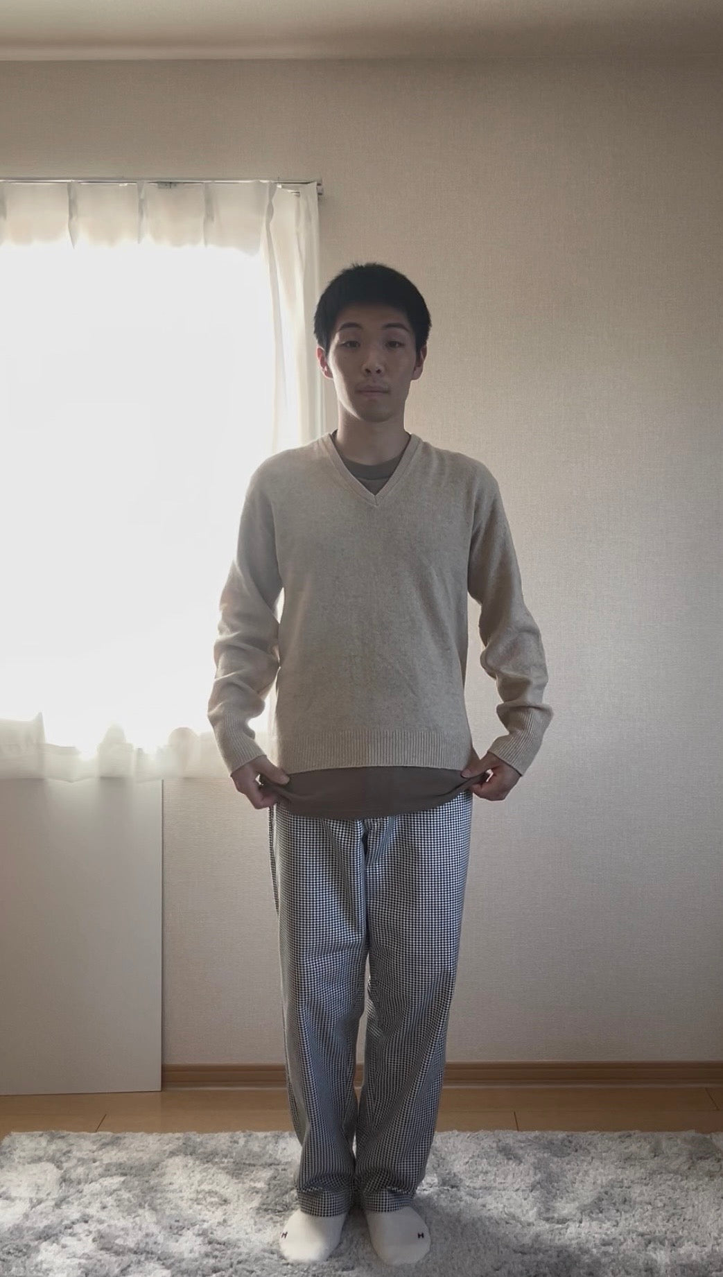 1950's McGREGOR Oatmeal V-Neck Knit